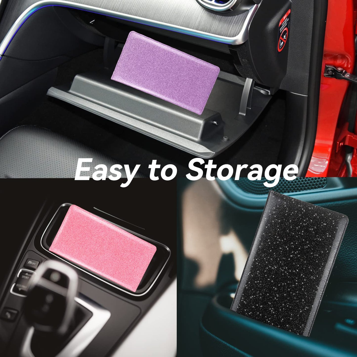 Magnetic Closure Vehicle Document Holder