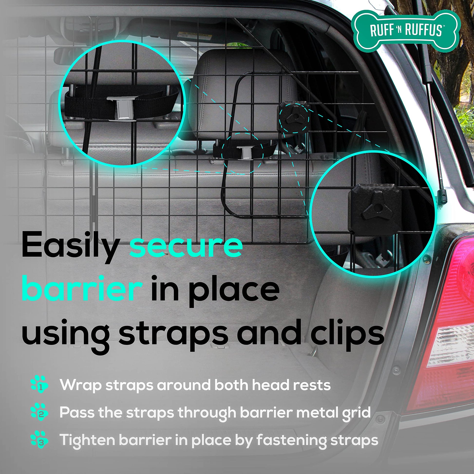 Heavy-Duty Foldable & Adjustable Dog Car Barrier - CarsBling - Best Car Gifts & Accessories