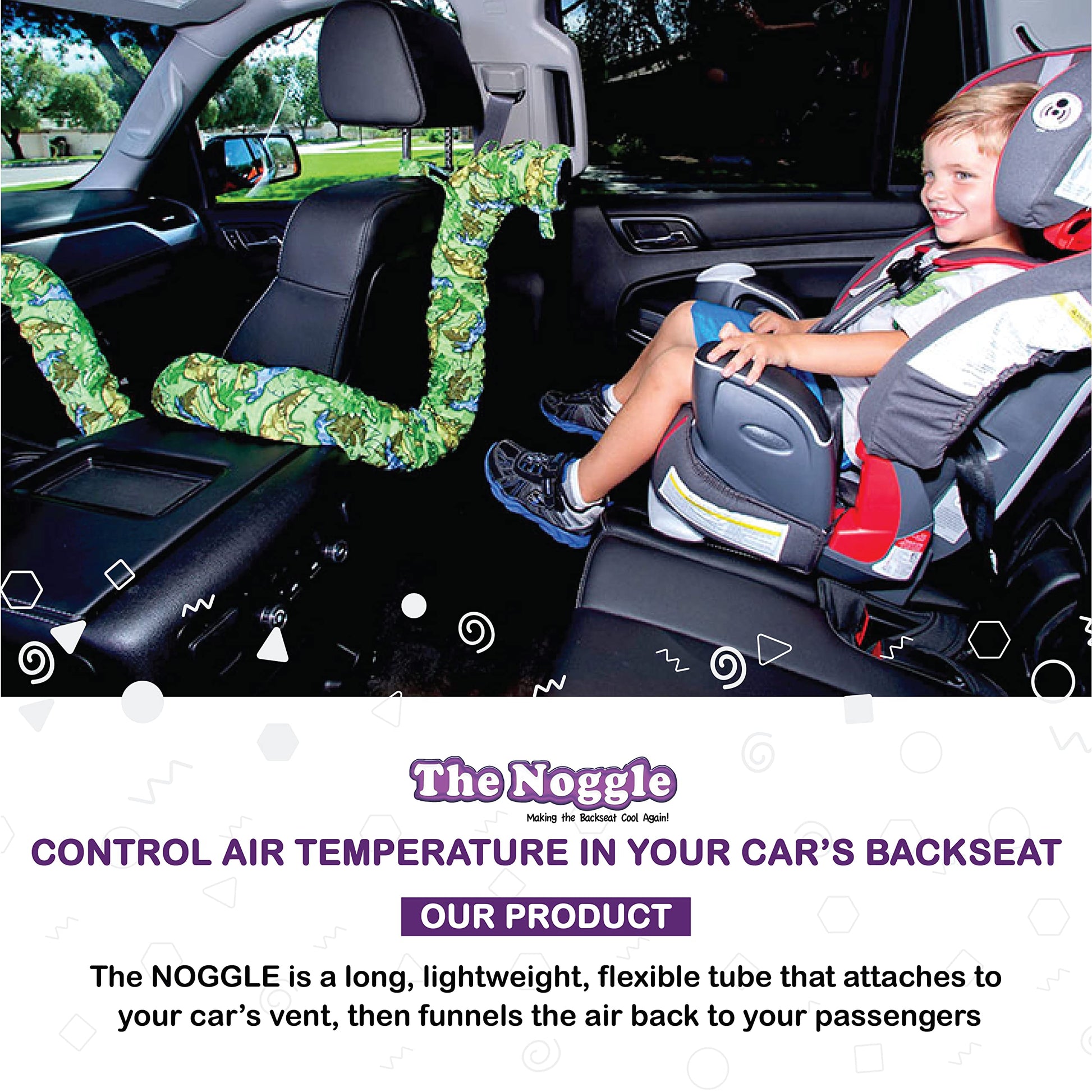 NOGGLE, 8ft - Kids Personal Air Conditioning System - CarsBling - Best Car Gifts & Accessories