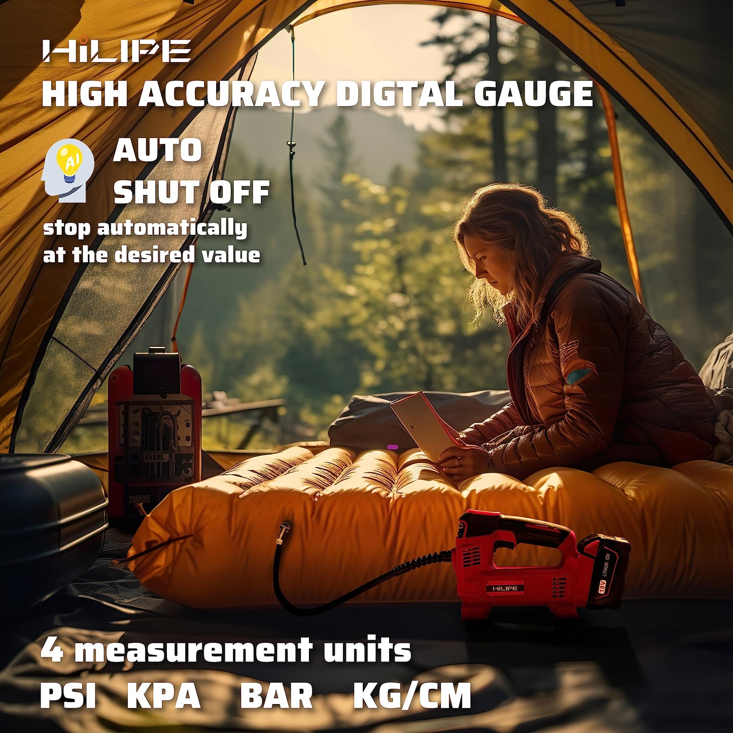 Cordless Tire Inflator Portable Air Compressor - CarsBling - Best Car Gifts & Accessories