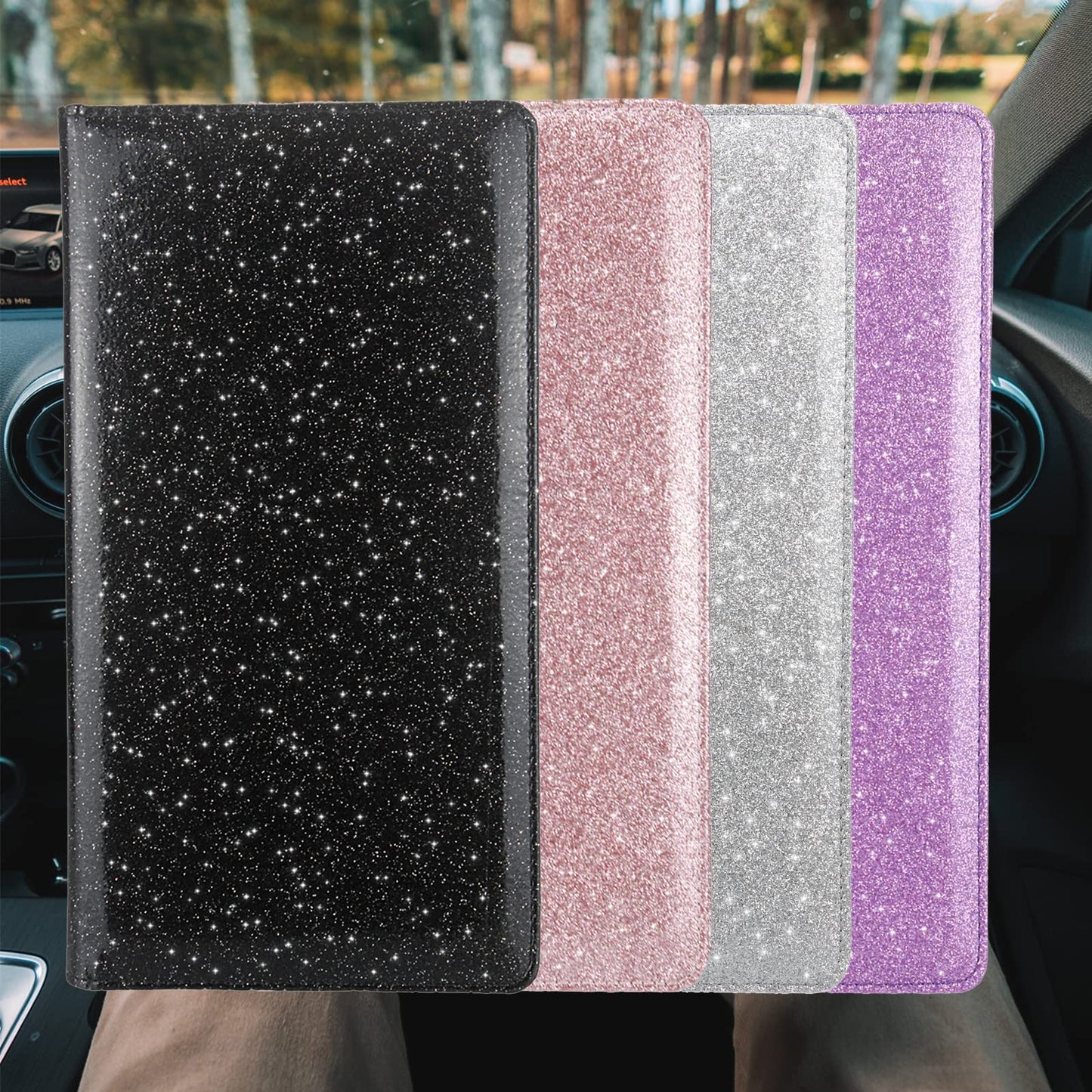 Magnetic Closure Vehicle Document Holder