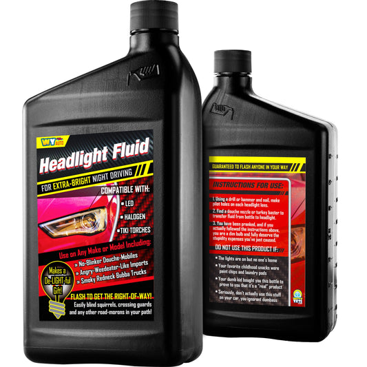 Witty Yeti Headlight Fluid: Hilarious Car Gag Gift for Automotive Enthusiasts - CarsBling - Best Car Gifts & Accessories