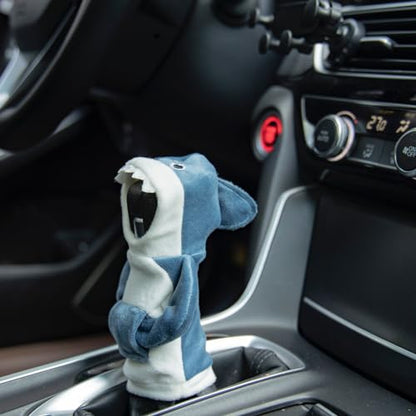 McBeaux Shark & Frog Gear Shift Cover: Playful and Comfortable Car Interior Accessory