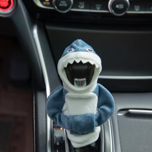 McBeaux Shark & Frog Gear Shift Cover: Playful and Comfortable Car Interior Accessory