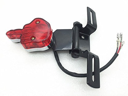 Middle Finger Hinged Tail Light Lamp For Motorcycle