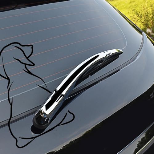 Funny Dog Moving Tail Decal: Cute and Waterproof Car Window Sticker
