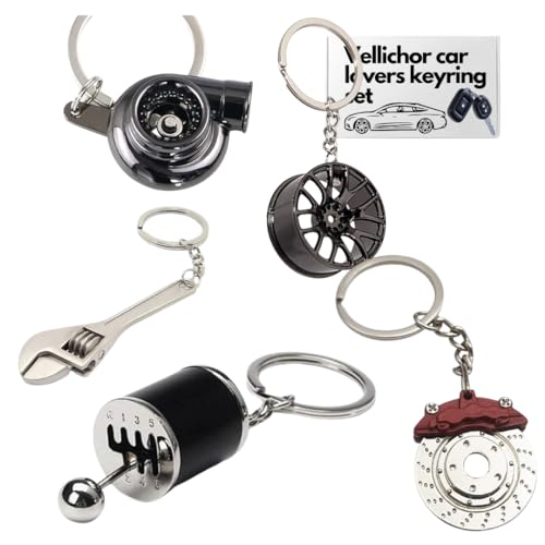 Car Lovers Key Chain Set - 5 Pieces
