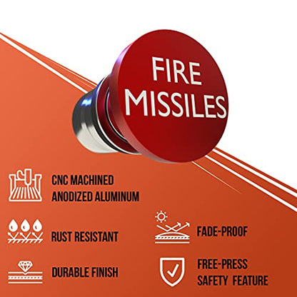 Fire Missiles Button Car Cigarette Lighter by Citadel Black