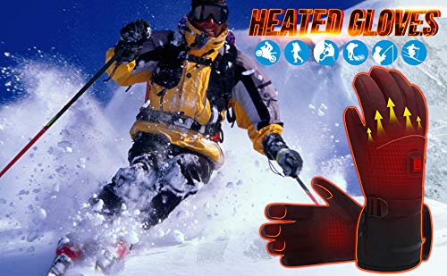 Electric Heated Gloves with Rechargeable Batteries