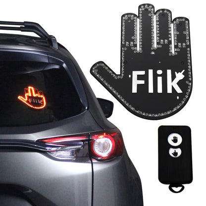 Middle Finger Light for Car Window - Funny Back Window Sign