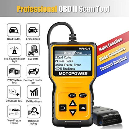 Car OBD2 Scanner Code Reader Engine Fault Scanner CAN Diagnostic Scan Tool