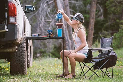 Tire Table Vehicle Tire-Mounted Steel Camping Table: Your Versatile Outdoor Workstation