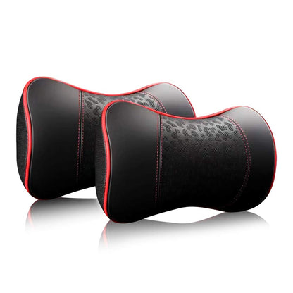 Car leather neck pillows - CarsBling - Best Car Gifts & Accessories