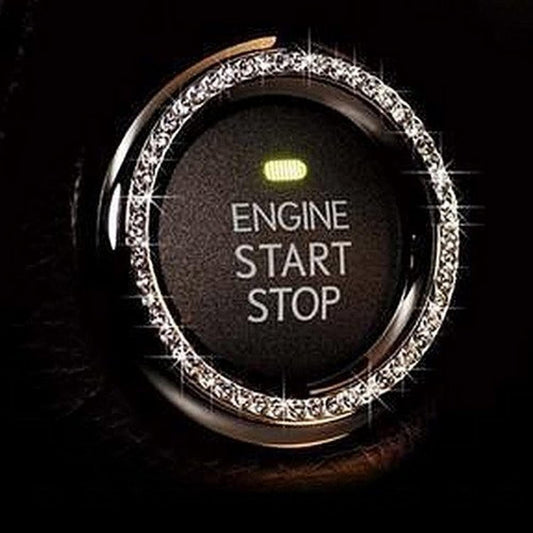 Crystal Rhinestone Car Bling Sticker Ring Emblem