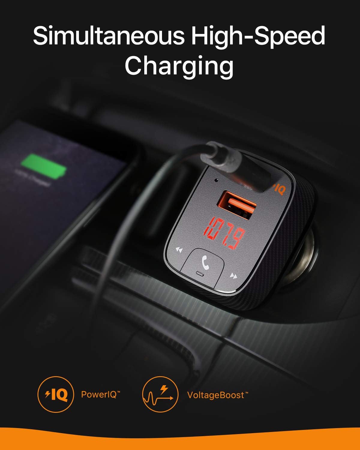 SmartCharge F2 Bluetooth FM Transmitter with Car Locator