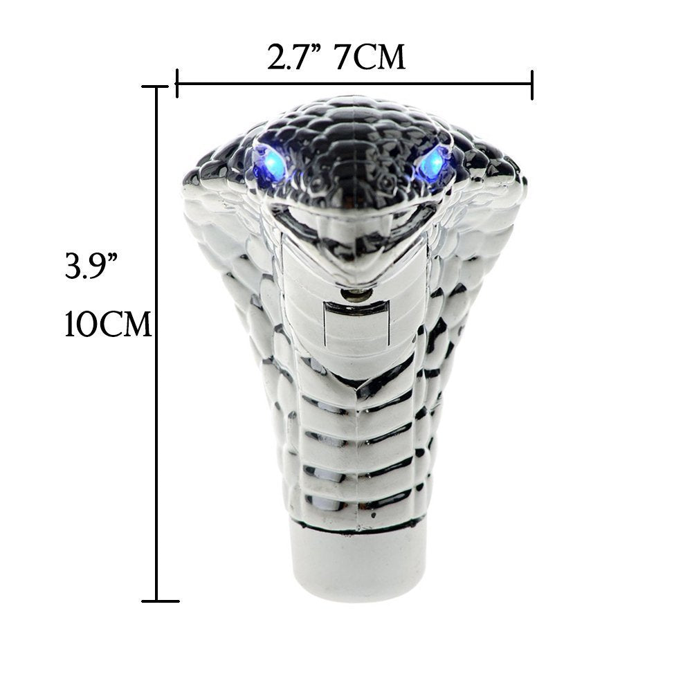 Car Cobra Head Gear Shift Knob with LED Light - CarsBling - Best Car Gifts & Accessories