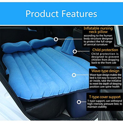 Travel Multifunctional Inflatable Camping Bed with Pillow