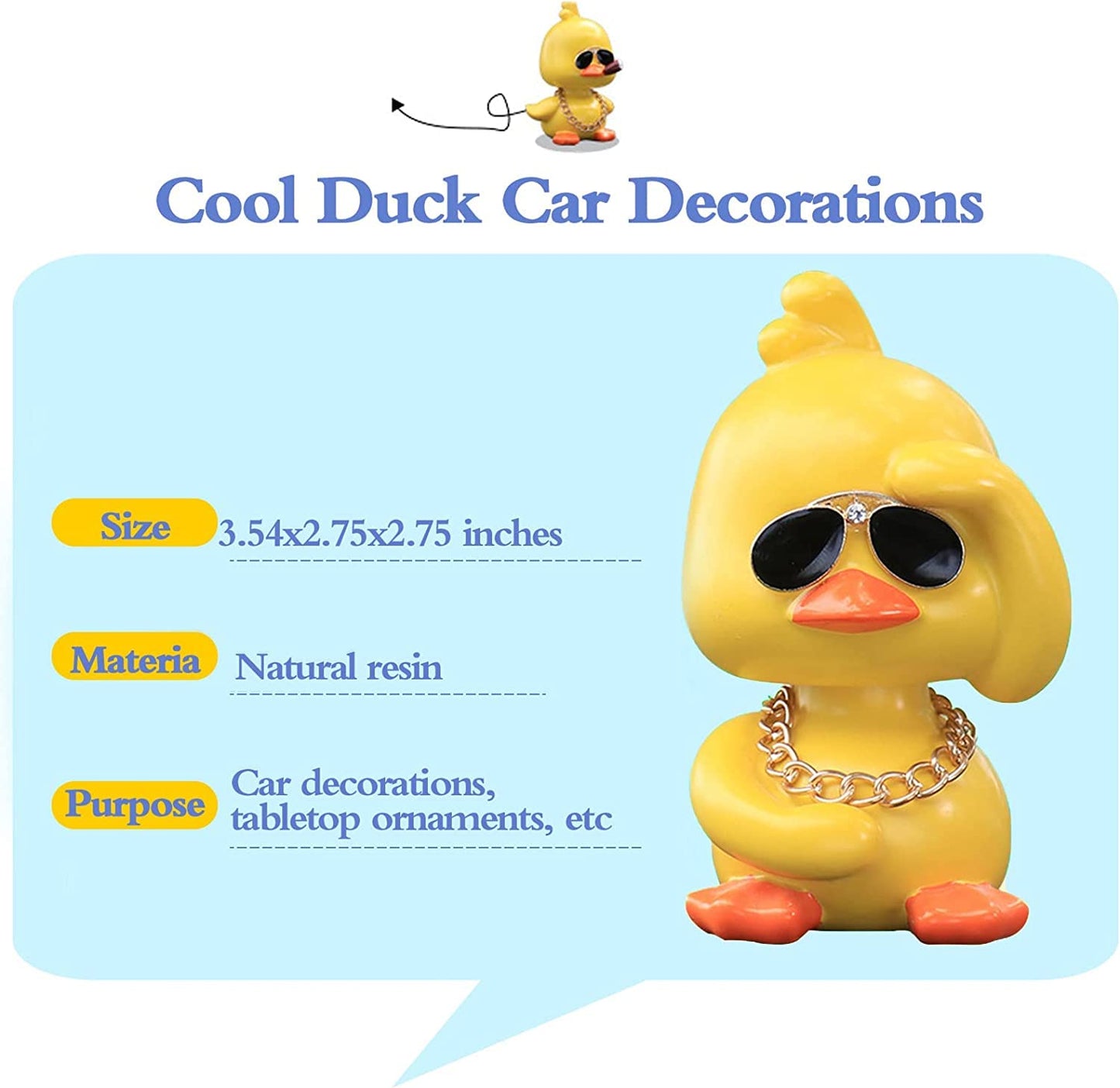 Shaking Duck Dashboard Ornament