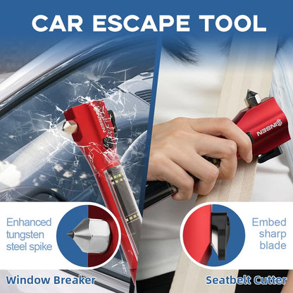 Car Emergency Flashlight with Seatbelt Cutter & Window Glass Breaker