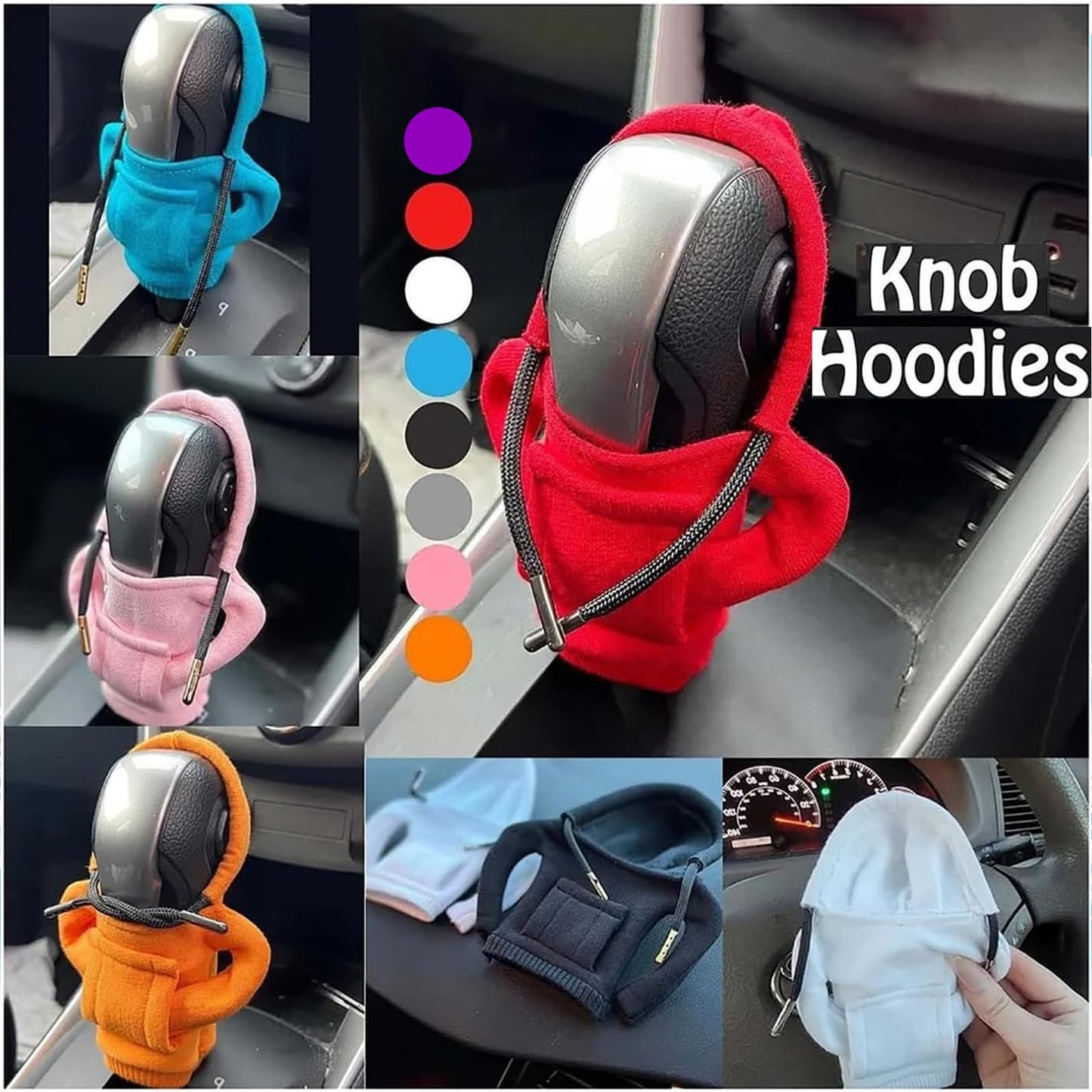 ZKKZKK Car Gear Shift Cover Hoodie: Fashionable Hooded Shirt for Your Shifter