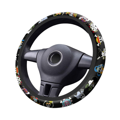 Anime Steering Wheel Cover with Car Air Freshener