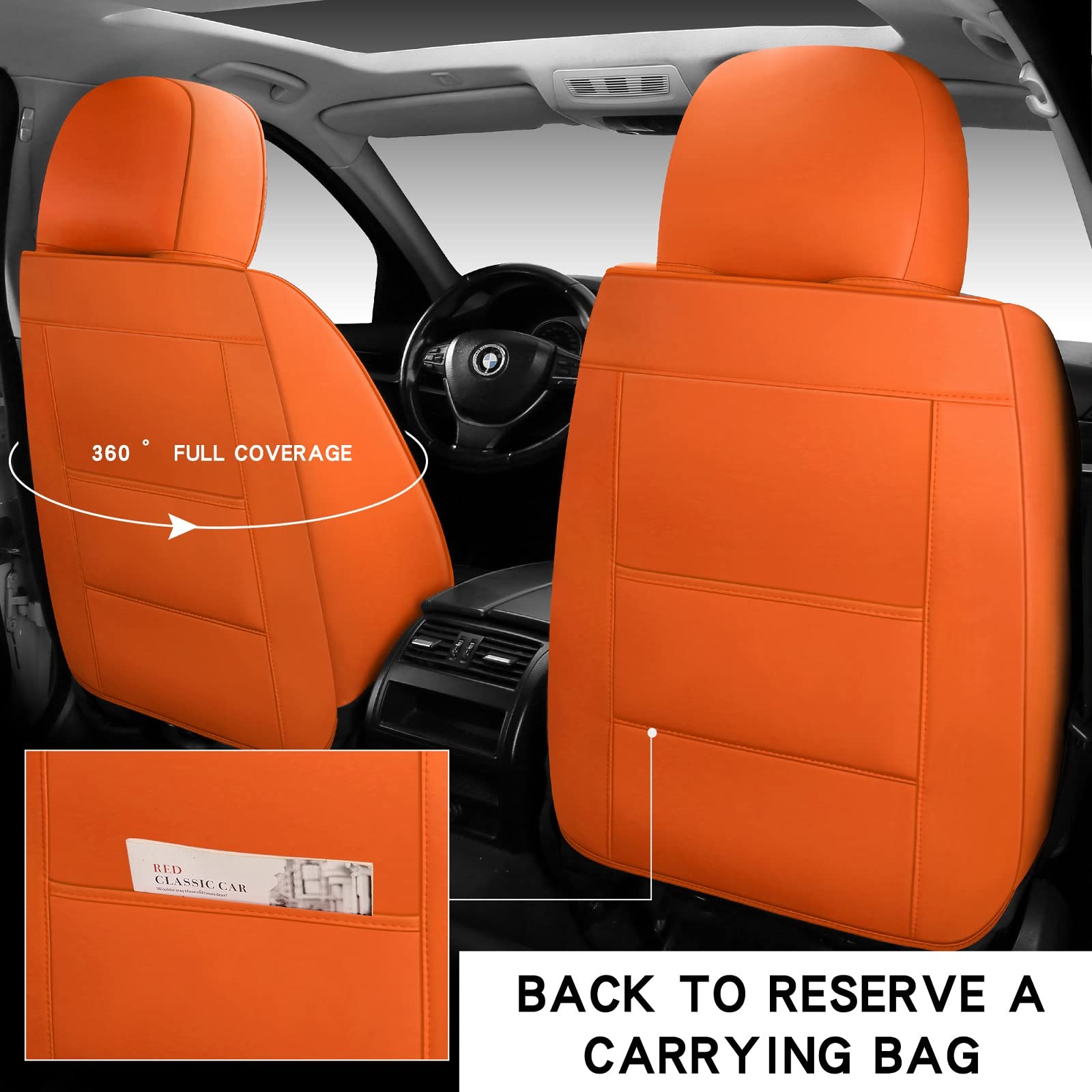 Luxury Leather Auto Car Seat Covers - CarsBling - Best Car Gifts & Accessories