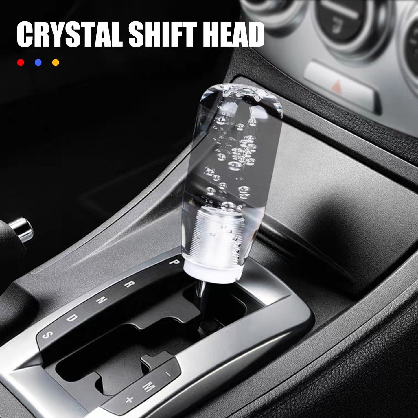 LED Luminous Crystal Gear Shifter with Colorful Lights