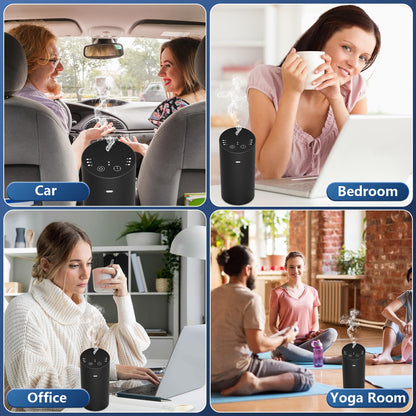 Waterless Car Diffuser: Aromatherapy On-the-Go for Your Car, Office, or Home